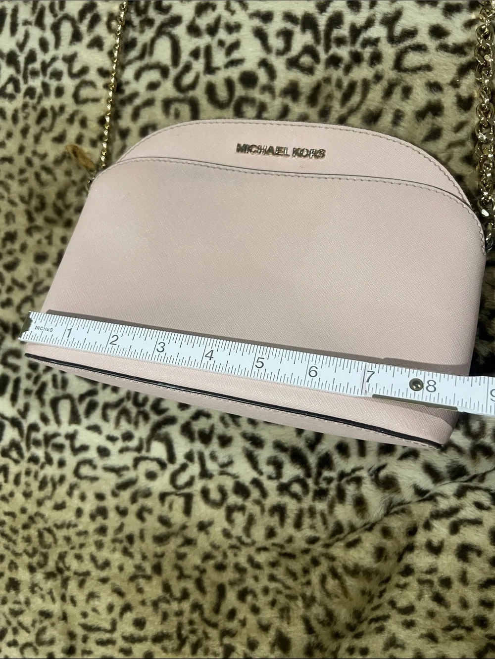 Michael Kors Light Pink Dome Crossbody Bag